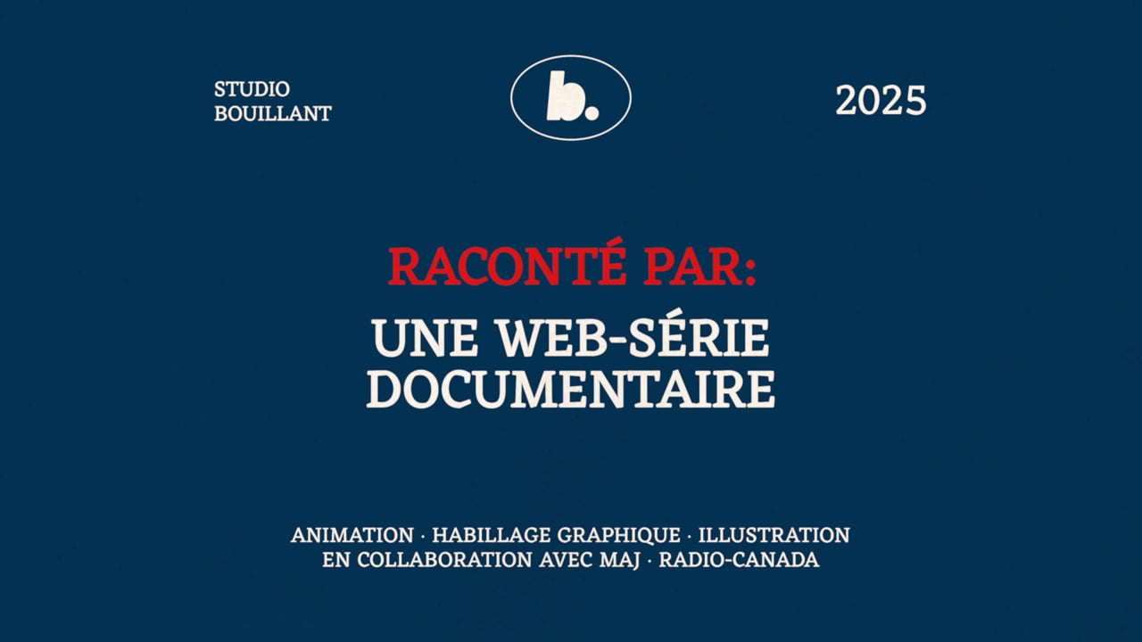 Raconté par - Animation reel