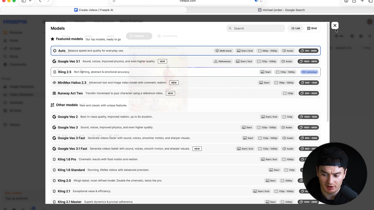 Start and End Frame Video Generation