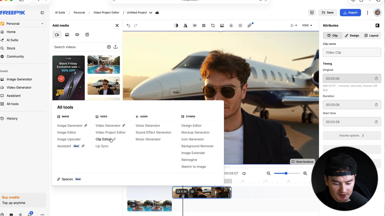 AI Video Clip Editor