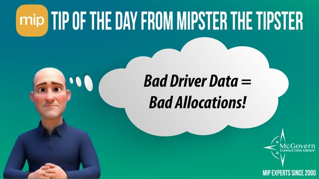 Bad Driver Data = Bad Allocations! – MCG's MIPster the Tipster™