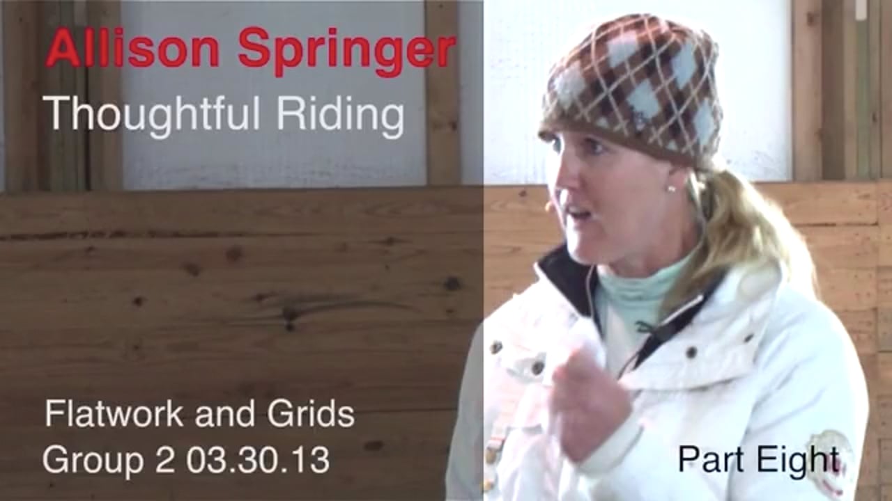 Thoughtful Riding, Flatwork & Grids | Allison Springer | PART 08