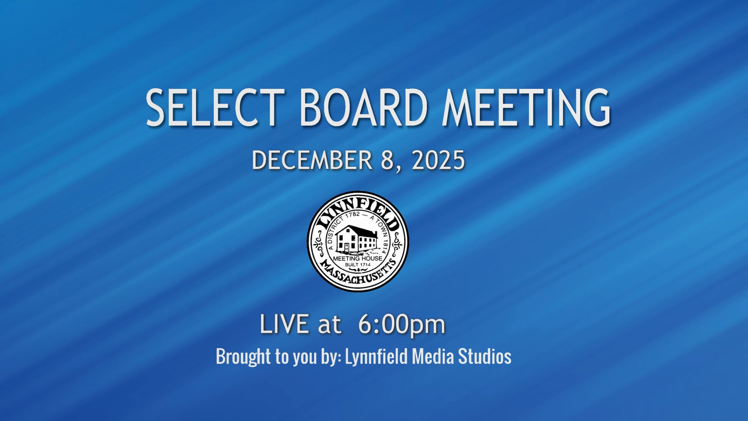 Select Board Meeting 12-9-25 | Videos & Movies on Vimeo
