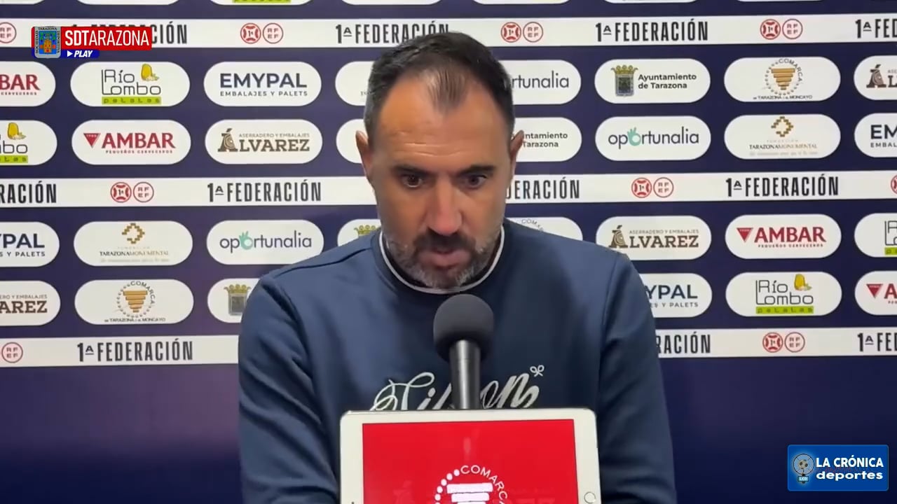 JUANMA BARRERO (Entrenador Tarazona) SD Tarazona 0-0 CE Europa / J15 - 1ª RFEF G2 / Fuente: SD Tarazona