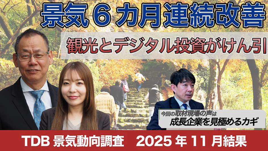 動画】☆6分でわかる！☆2025年11月の景気動向と見通し｜株式会社 帝国