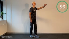 Rotation und Bewegung linke Schulter