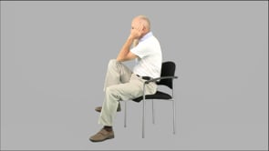 Knie zum Ellbogen