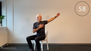 Dehnung linke Brust