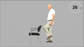 Stehen auf einem Bein