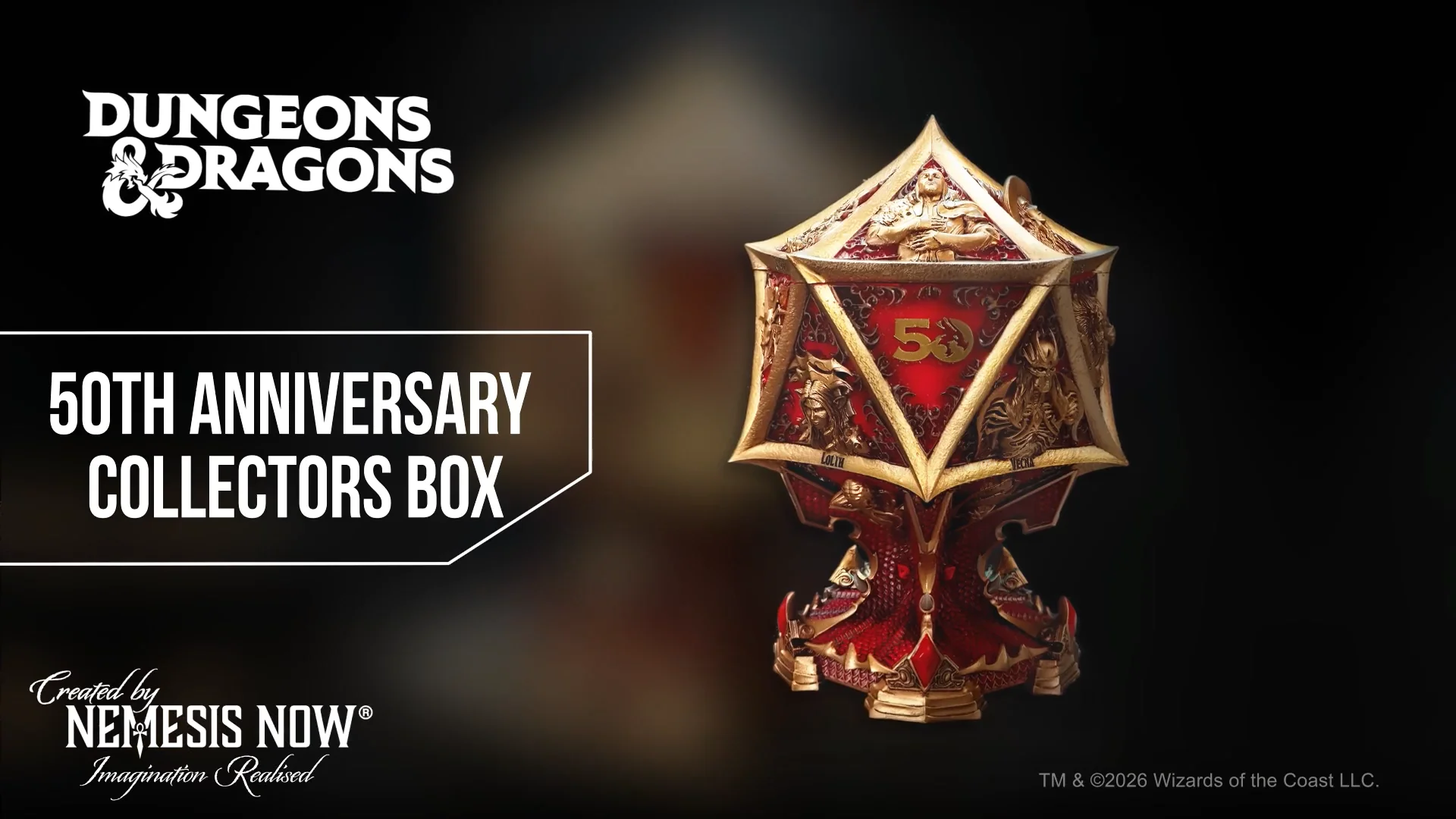Spilla Spinner 50° Anniversario Dungeons & Dragons – Oro, Edizione Limitata, Antica