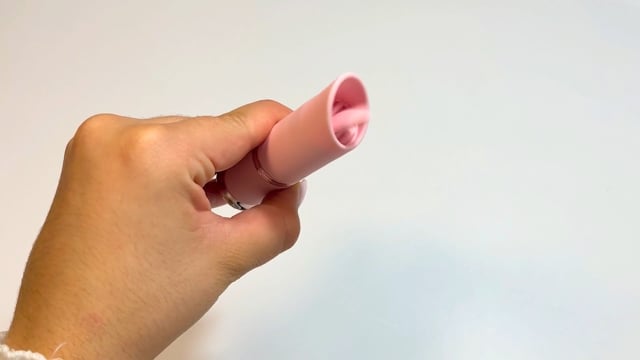 Mini Vibrador em Formato de Batom em Silicone