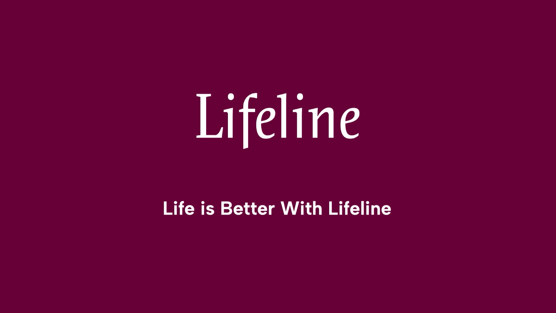 Lifeline US Brand Video :60