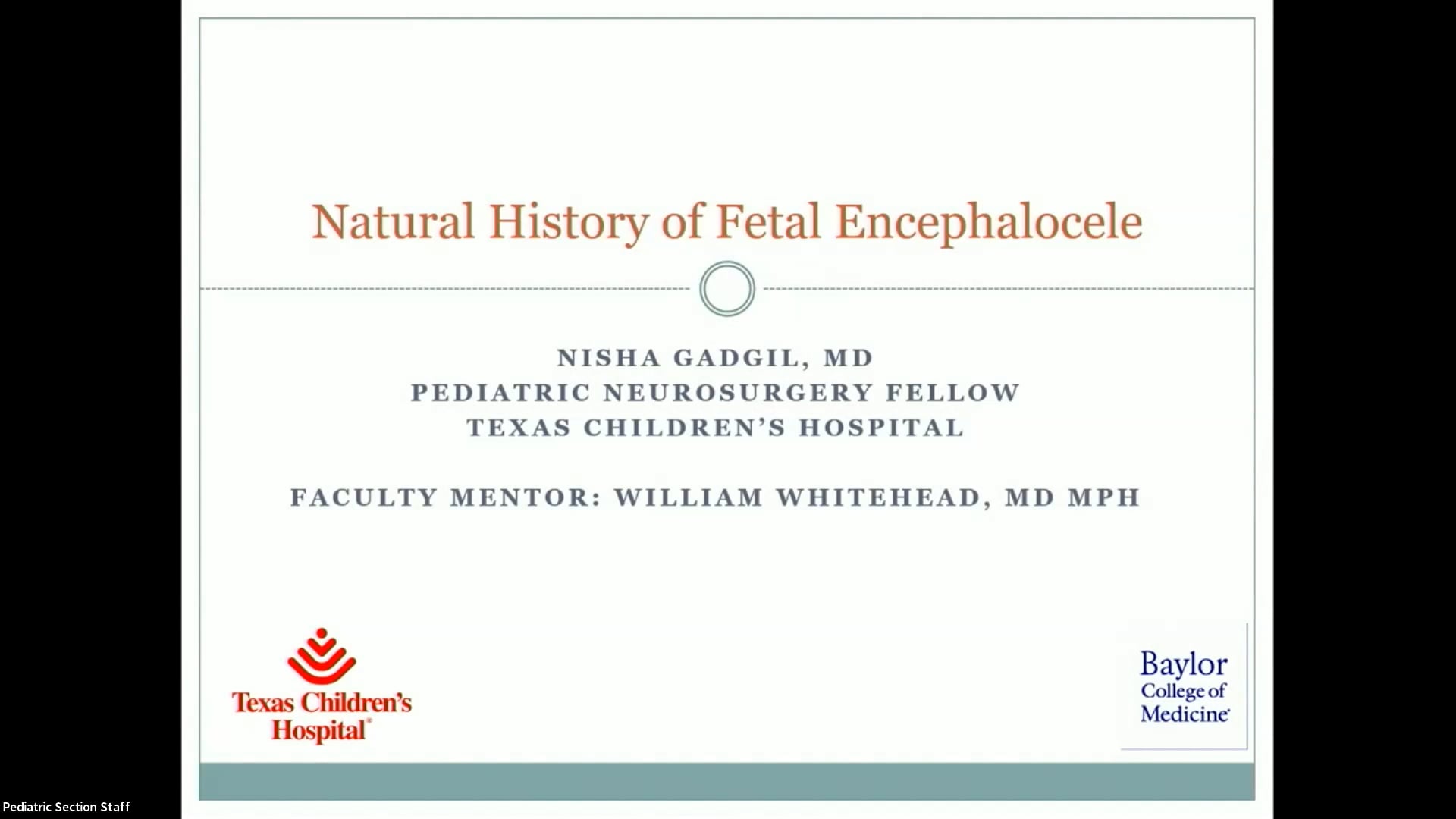 Natural History of Fetal Encephalocele
