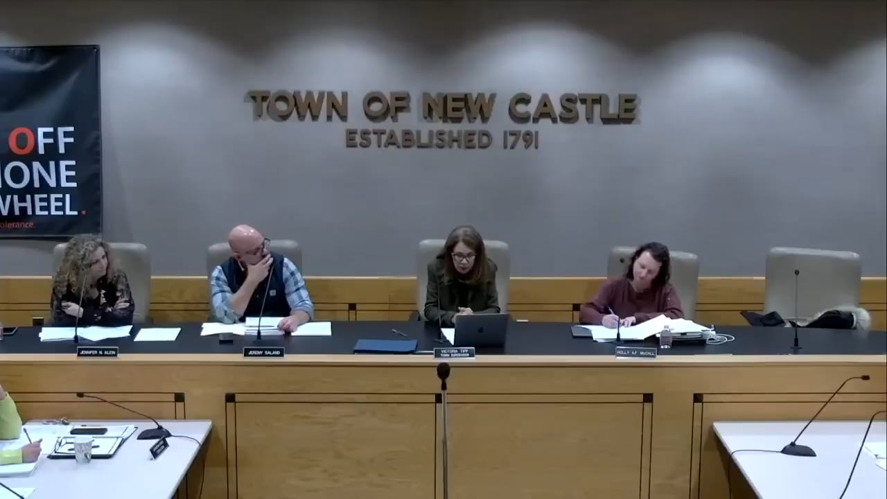 Town Board of New Castle Work Session & Meeting 12/9/25