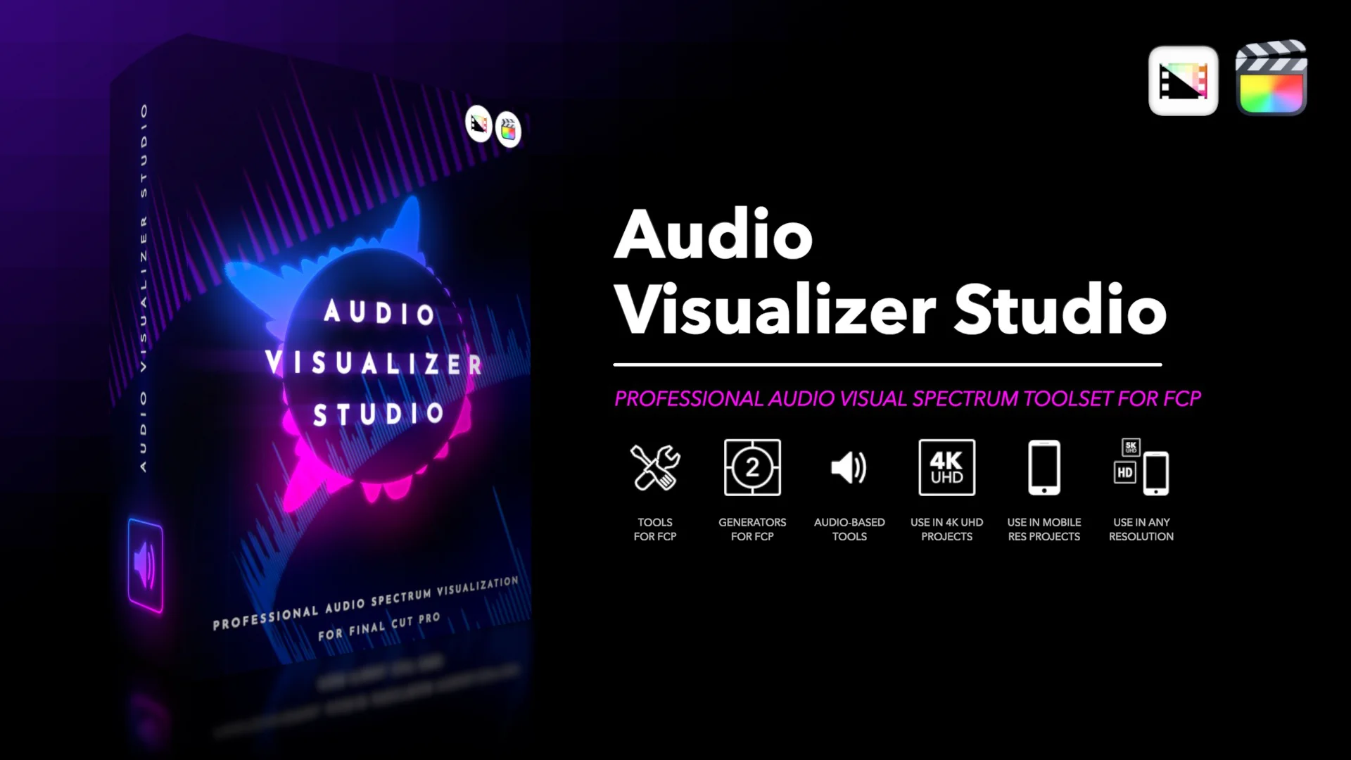 Audio Visualizer Studio — Final Cut Pro Plugin | Pixel Film Studios