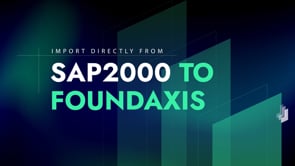 1. Import from SAP2000