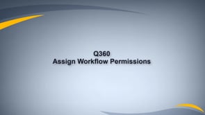 Assign Permissions to Access Workflows