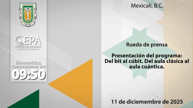 Rueda de Prensa Presentación del programa 'Del bit al cúbit. Del aula clásica al aula cuántica'