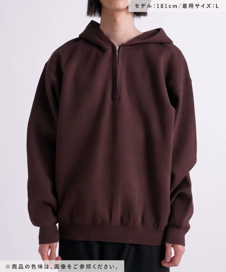 ダブルフェイス/ハーフジップニットパーカー | [公式]レイジブルー