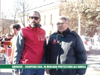 Abruzzo - Sciopero Cgil, in migliaia protestano a L’Aquila