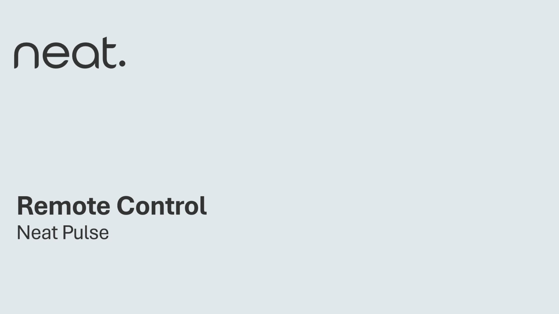 Remote Control on Neat Pulse