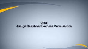 Assign Permissions to Access Dashboards