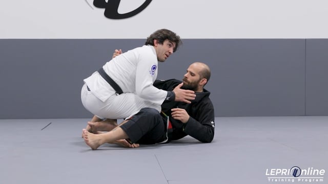 Butterfly Guard or One Leg X counter with foot work to Knee Cut