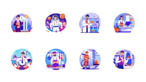 Animated Job Illustrations Art Set, a Work Illustration by Prosymbols (Thumbnail 5 of 5)