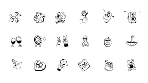 Animated Love and Celebration Icons, an Outline Icon by Prosymbols (Thumbnail 7 of 7)