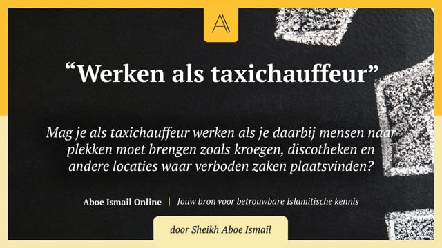 Werken als taxichauffeur