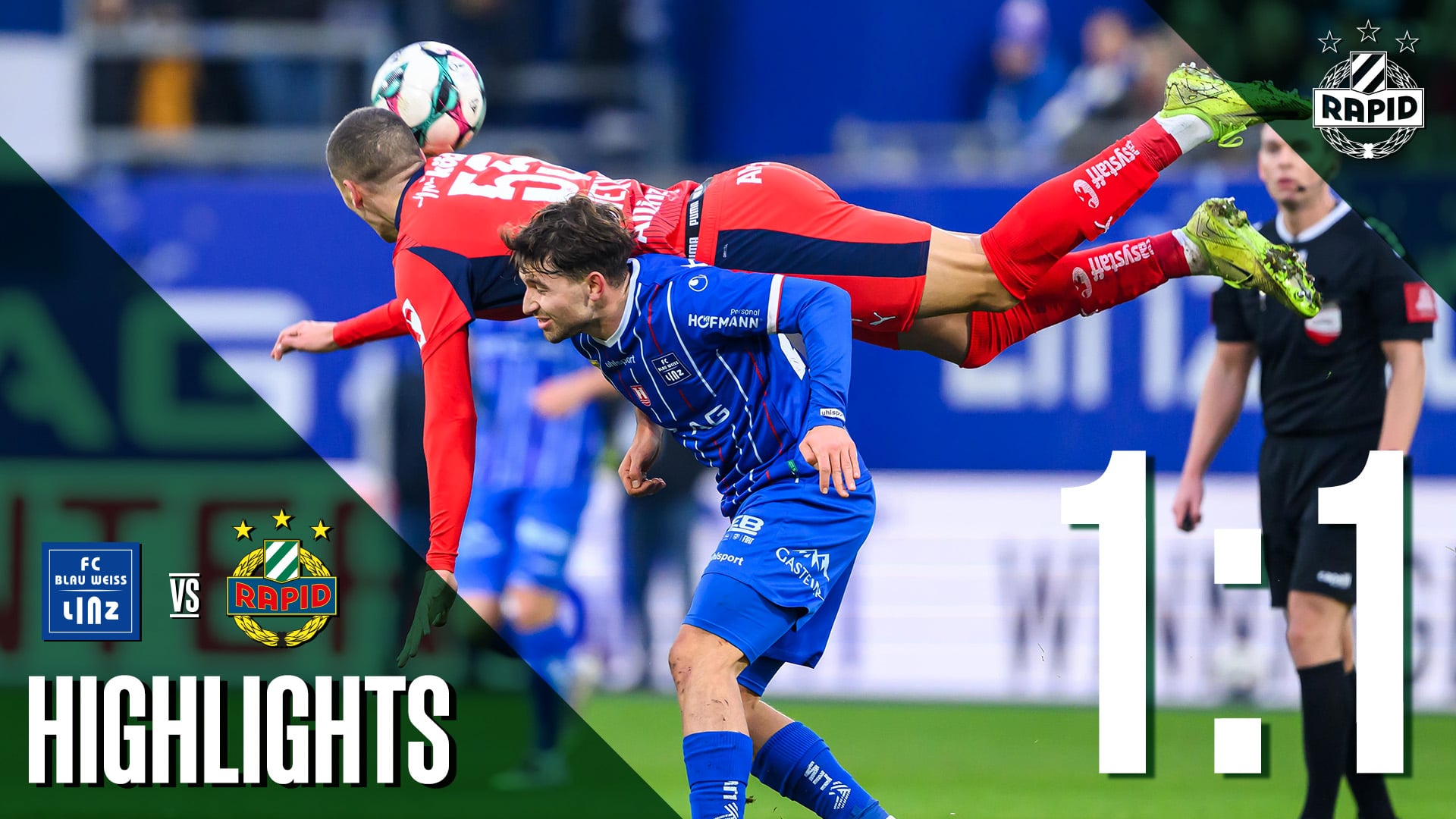Highlights: Blau-Weiß Linz – SK Rapid | 14.12.2025