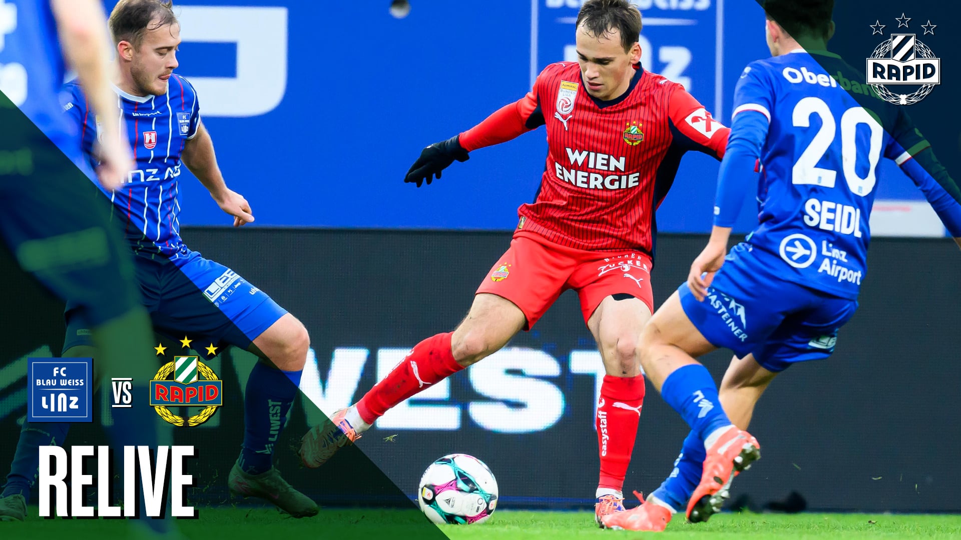 Relive: Blau-Weiß Linz – SK Rapid | 14.12.2025