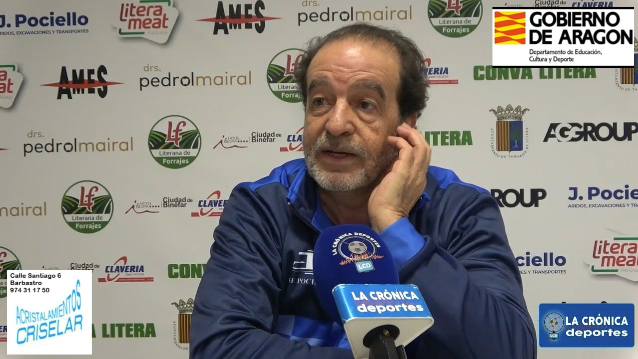 FÉLIX JIMÉNEZ (Entrenador CDJ Tamarite) CDJ Tamarite 3-1 UD Casetas / Jor. 14/ Tercera Rfef