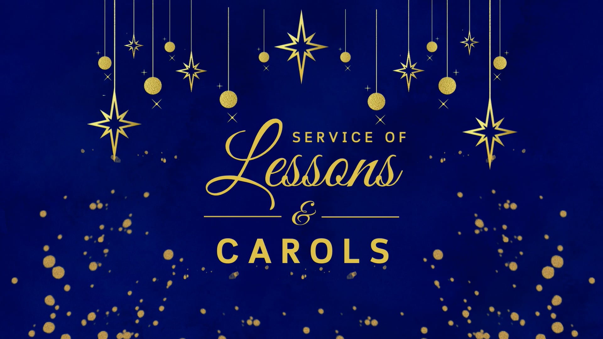 December 14, 2025 - Lessons and Carols Service @ 4PM