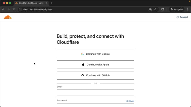Frame from Swapping to Cloudflare