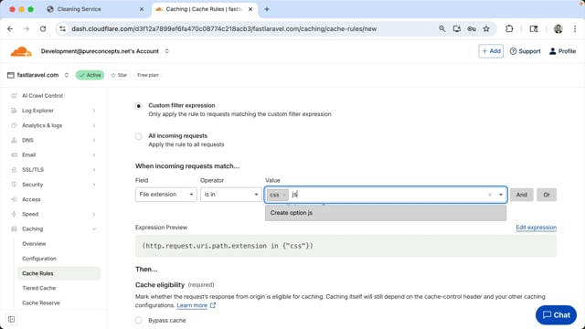 Frame from Caching from Cloudflare