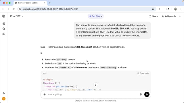 Frame from Good ole'JavaScript