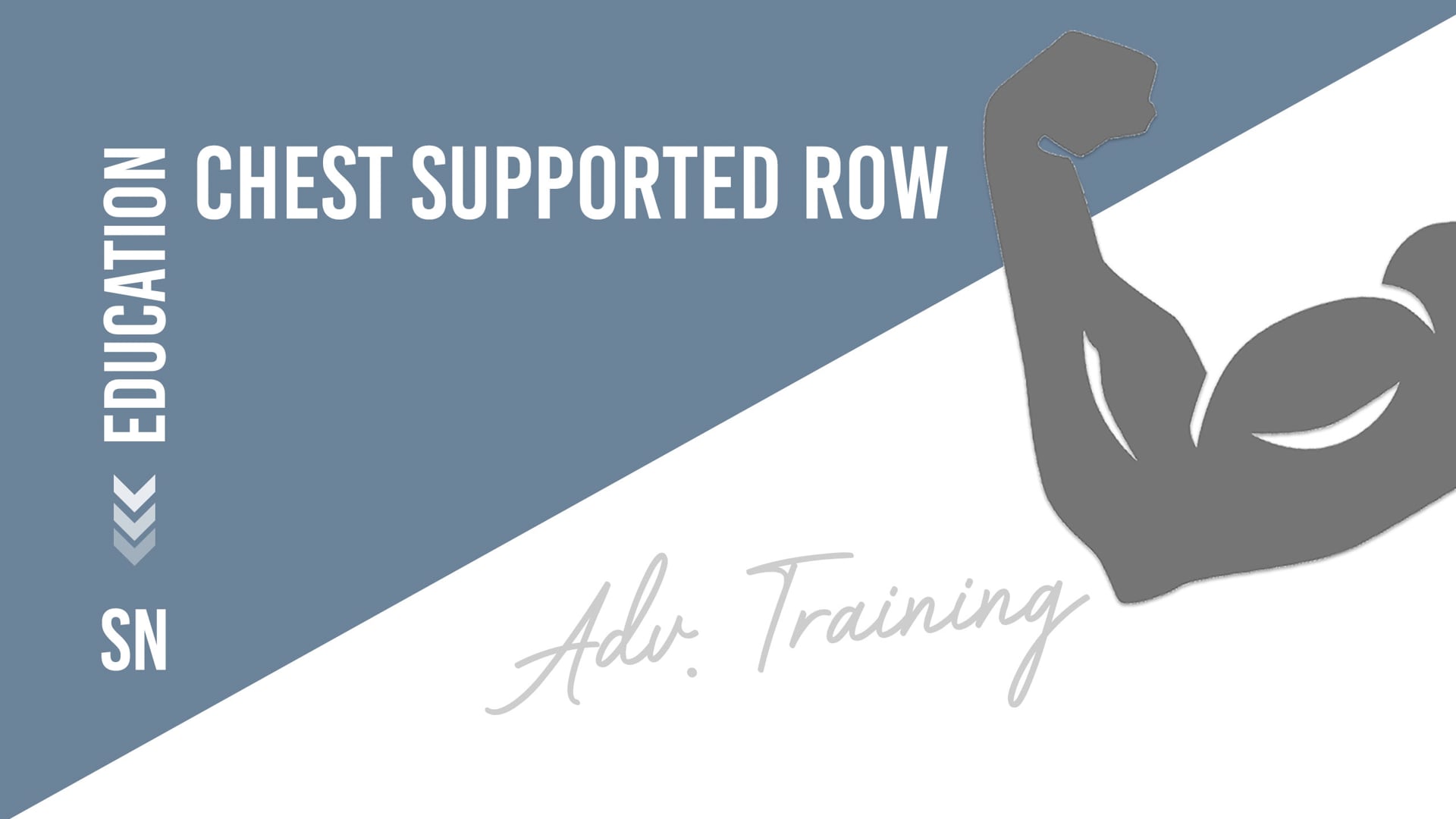 Chest Supported Row
