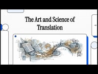 Translation: The Art and Science of Translation