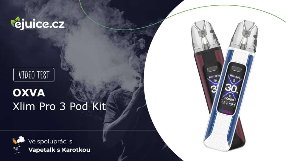 OXVA Xlim Pro 3 Pod Kit - video test (CZ)