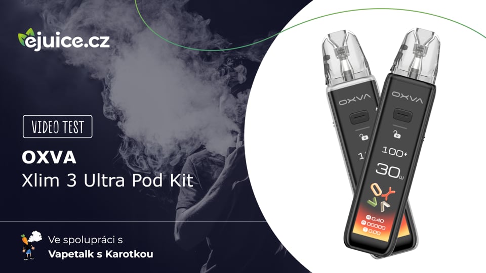 OXVA Xlim 3 Ultra Pod Kit - video test (CZ)