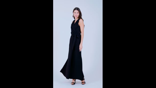 Vestido em Viscose Com Renda Preto Mônica