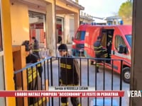 I Babbi Natale pompieri "accendono" le feste in Pediatria