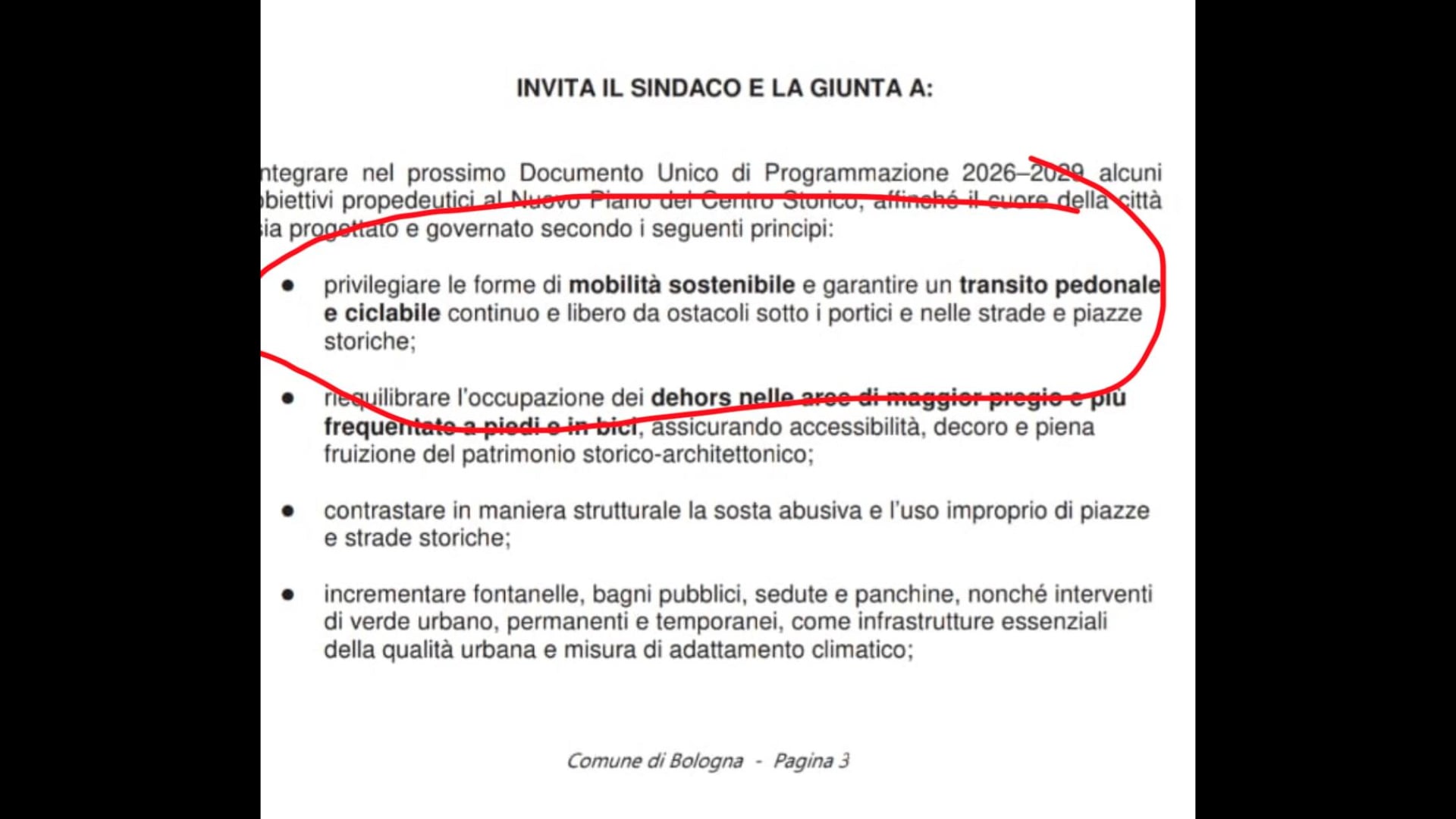 Bici sotto i portici: il testo è stato votato, ma Coalizione Civica corregge il tiro