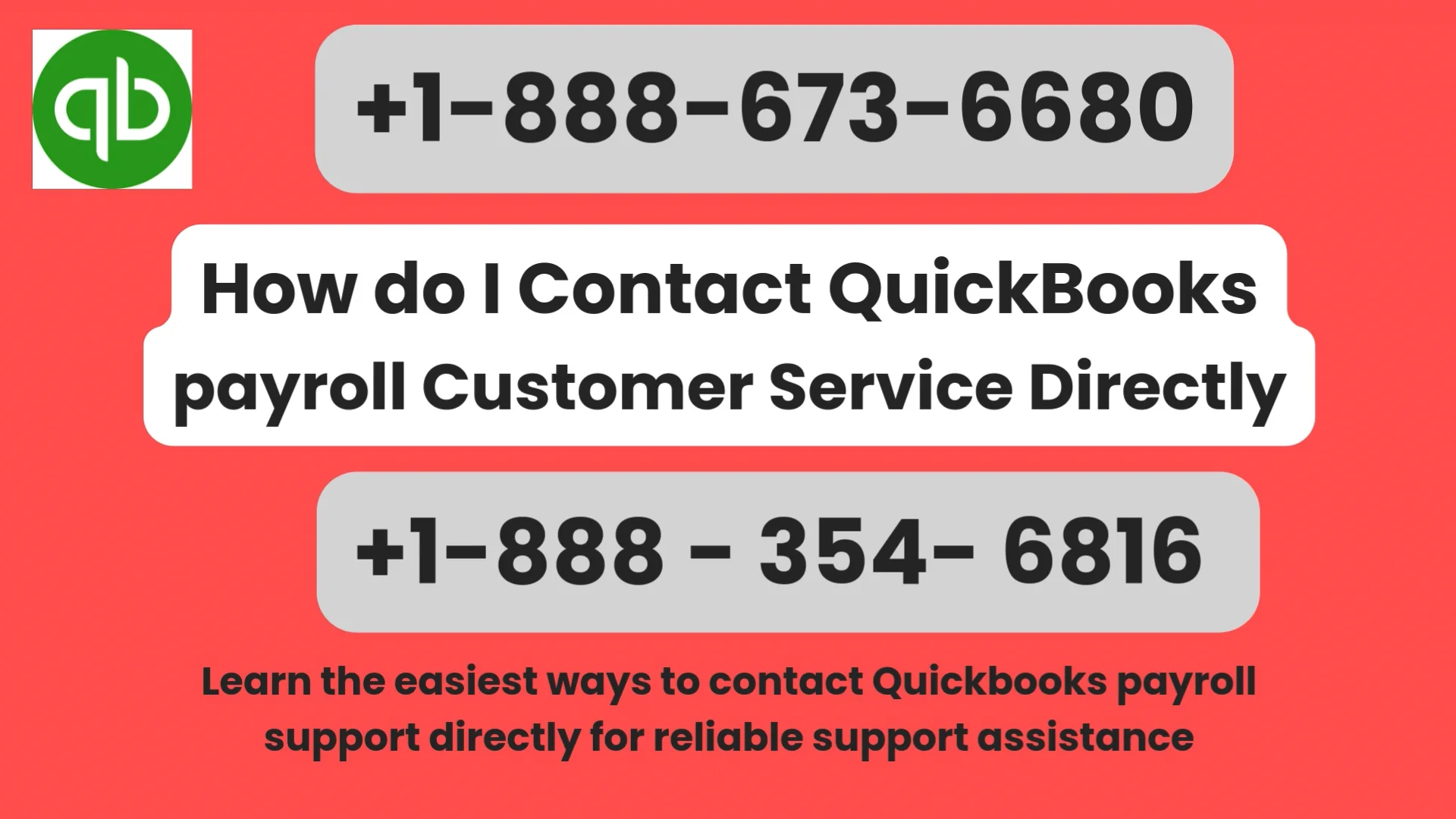QuickBooks&trade;&copy; Payroll Customer Service || How to Contact the Official QB Help Desk 24x7 Guide
