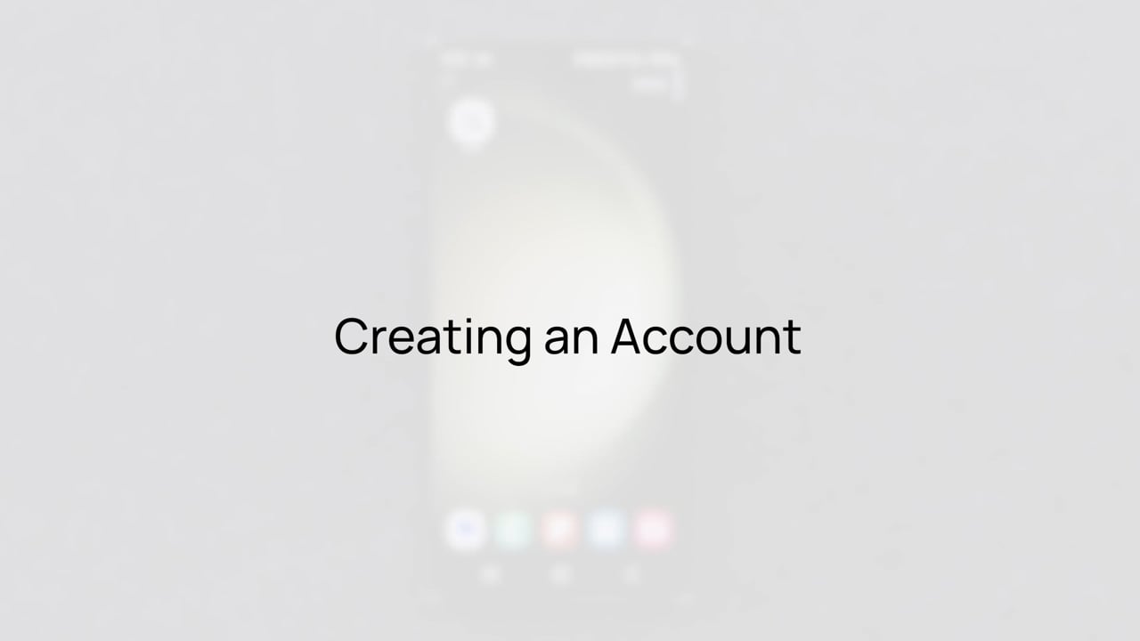 UKU app - creating an account