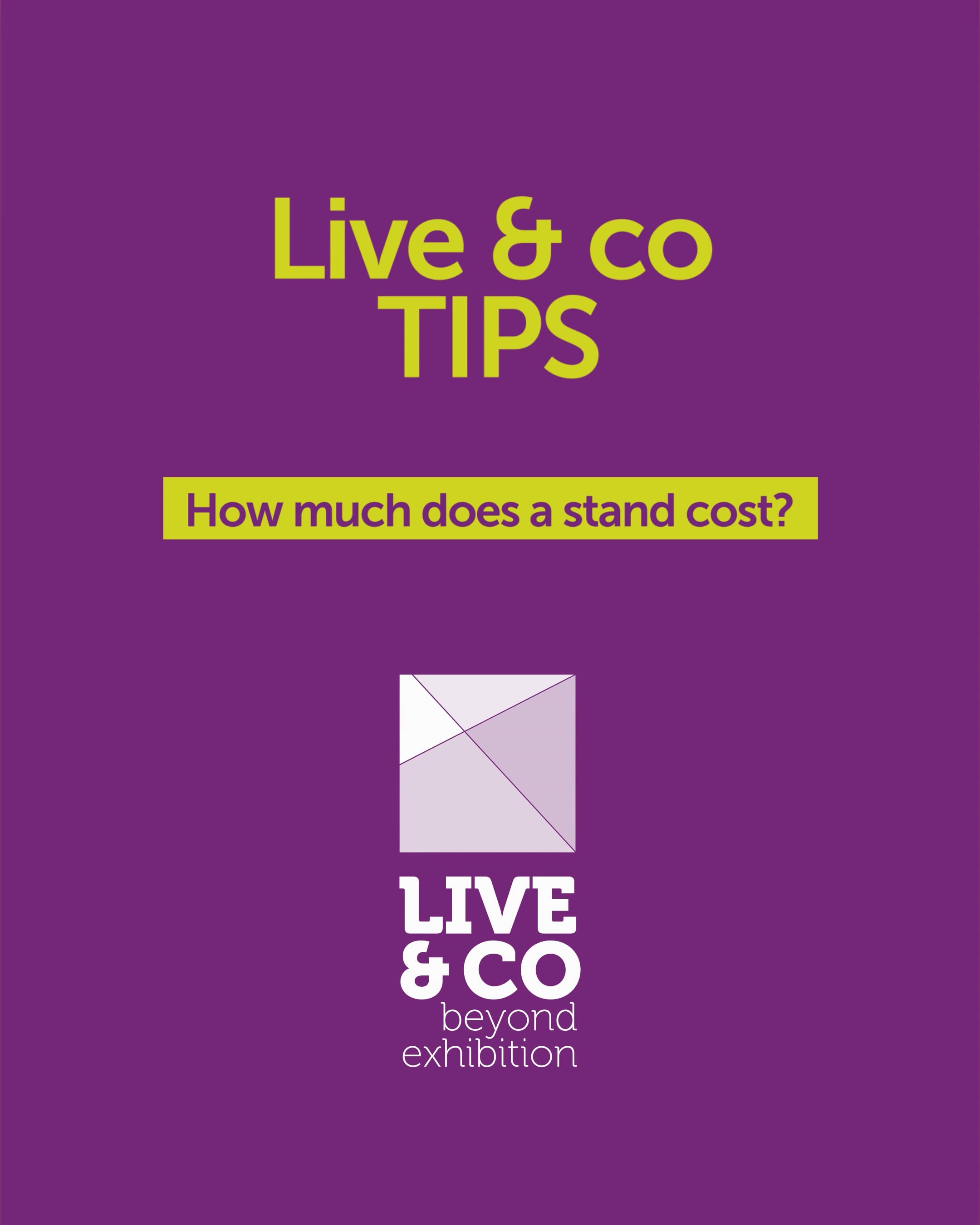 How much does an exhibition stand cost?