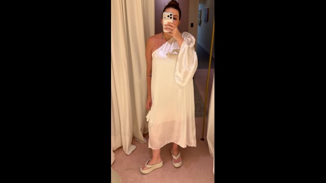 Vestido Darya Cetim Branco