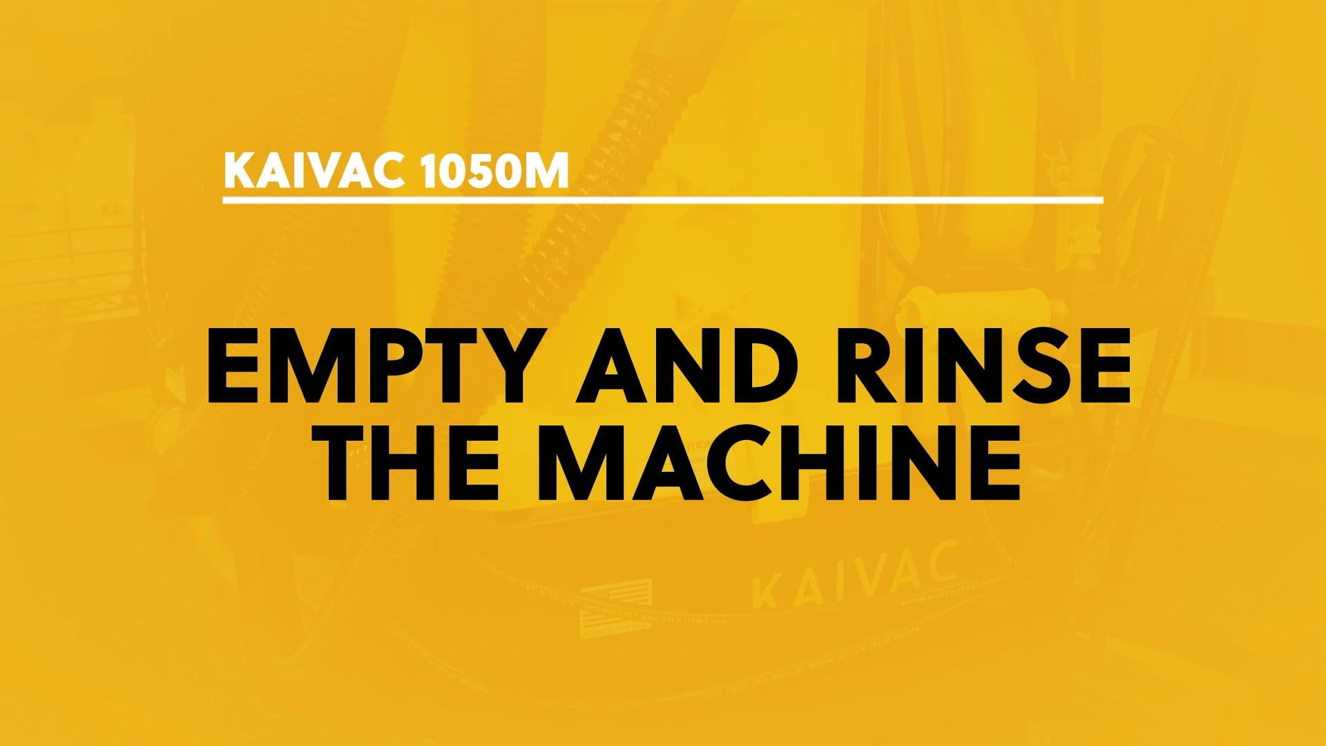08. Empty and Rinse the Machine - video thumbnail