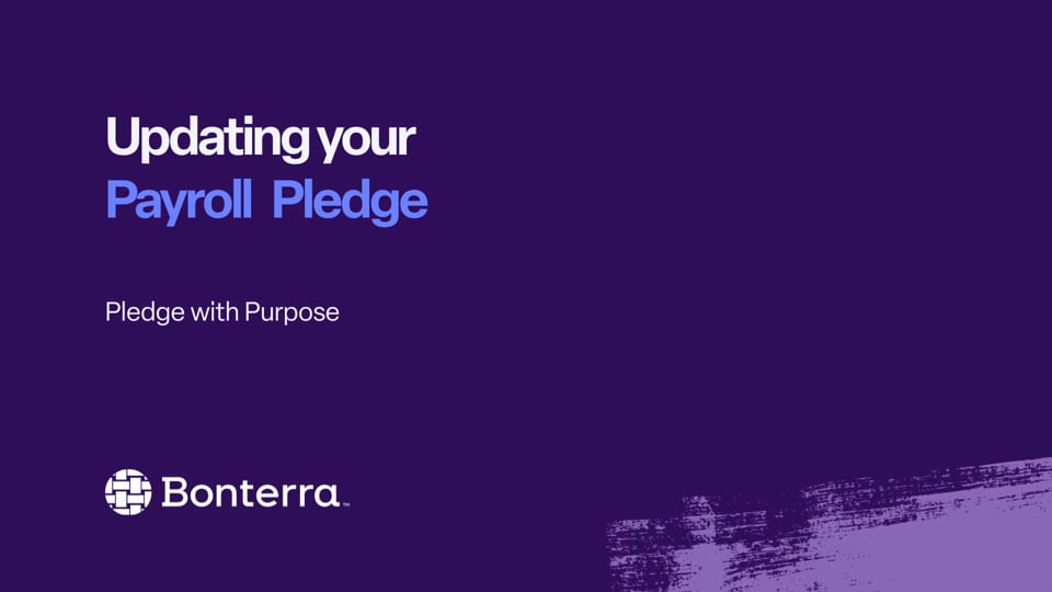 Editing Payroll Pledges