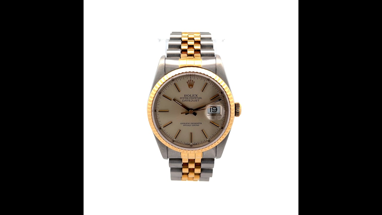 1989 Rolex Datejust 36mm 3135 Two-Tone 18k/Stainless Steel